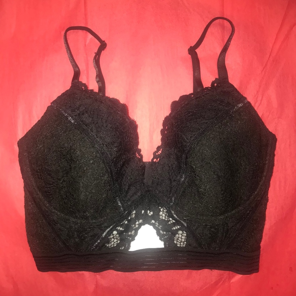 Victoria’s Secret Very Sexy Plunge Keyhole Cut Out Long Lined Corset Bustier Bra